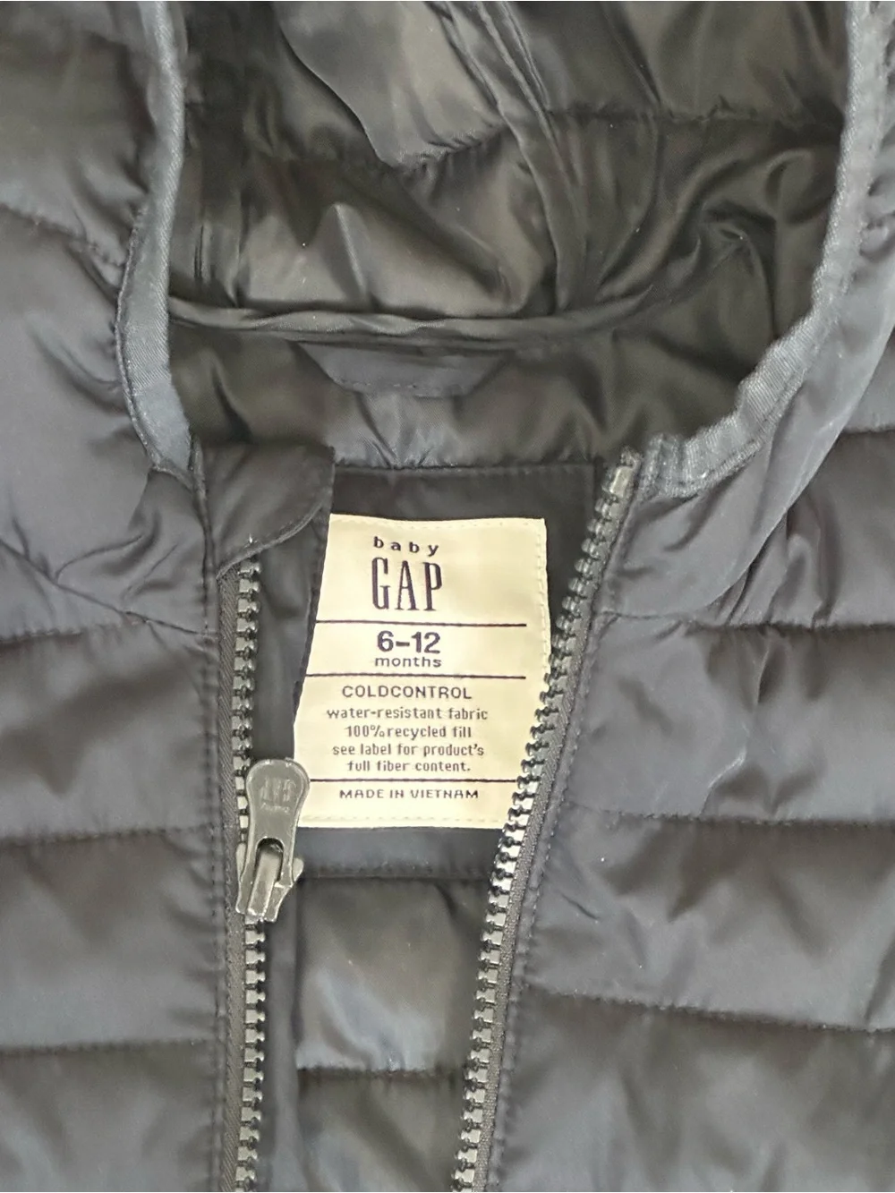 Gap Baby Navy Hooded Puffer Jacket